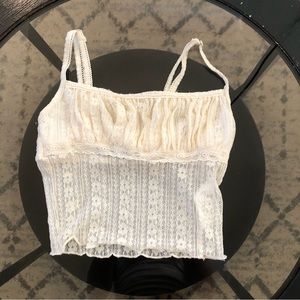 UO Demi Semi-Sheer Lace Cami
